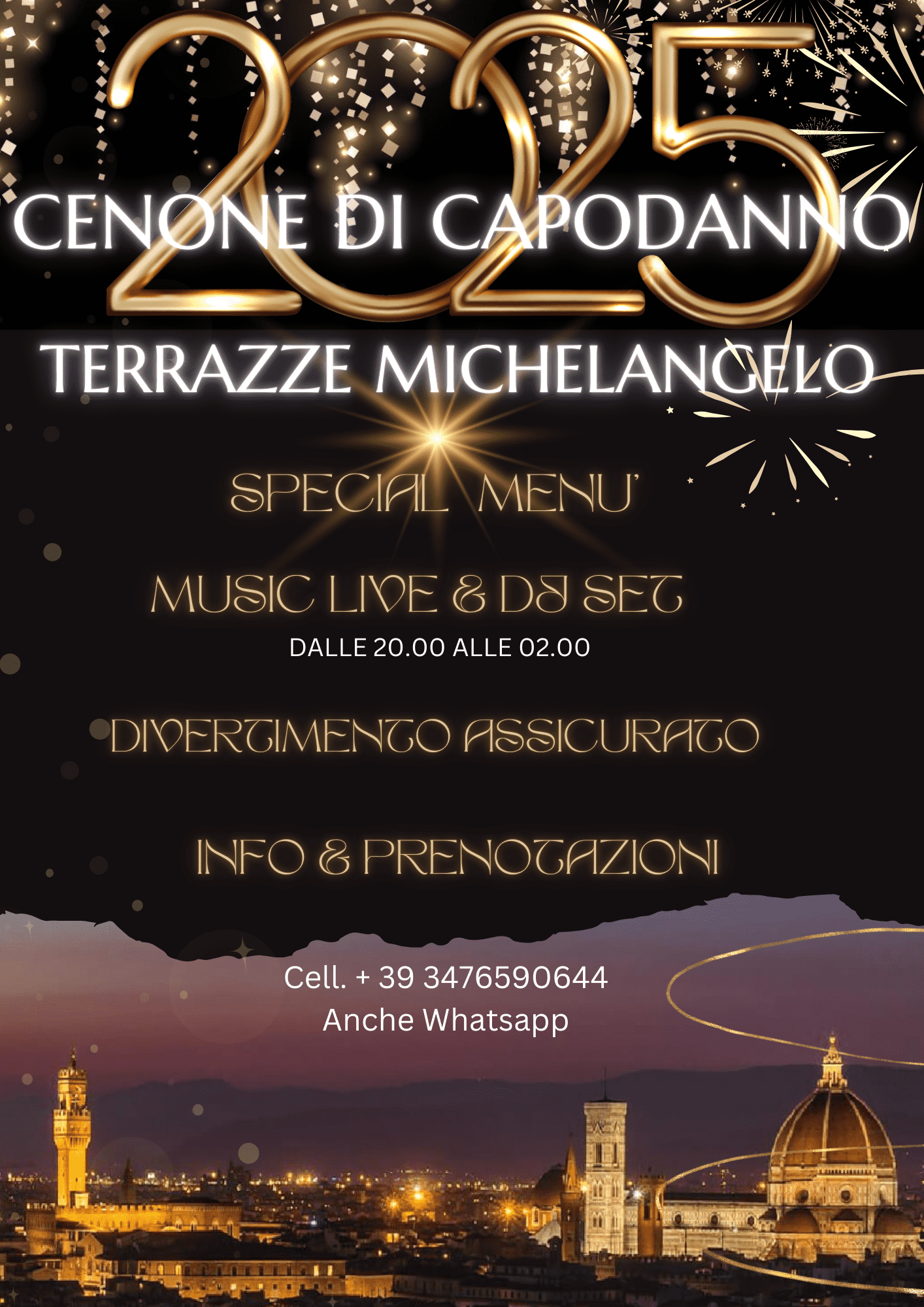 cenone ci capodanno terrazze michelangelo firenze